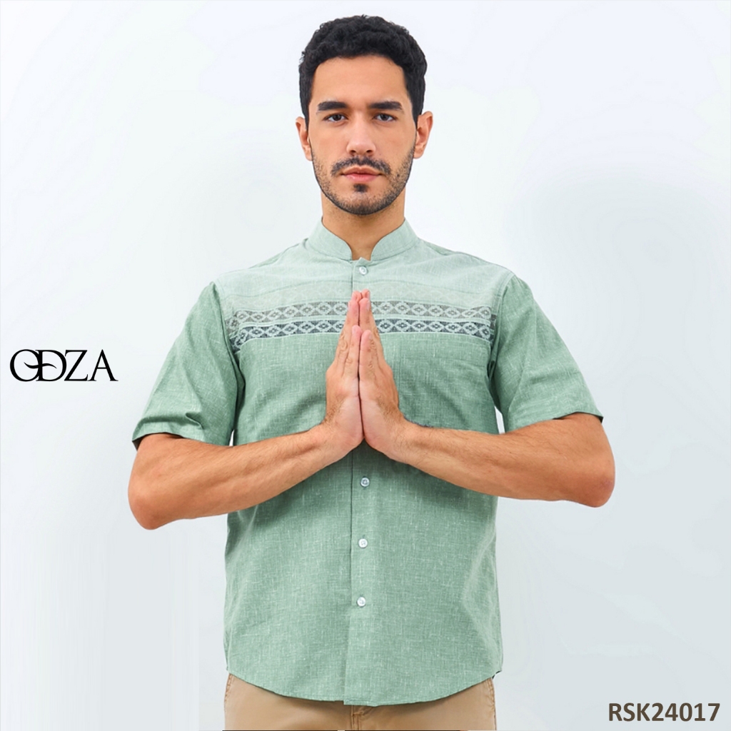 Al Mustika Lancelot Baju Koko Lengan Pendek Pria