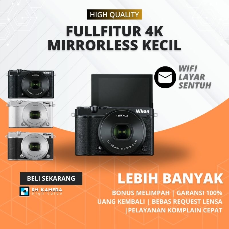 Jual MIRRORLESS NIKON J5 WIFI SUDAH 4K NIKON J3 WIFI Shopee Indonesia