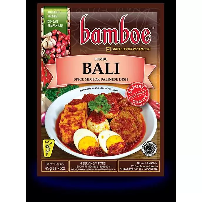 Hasil masakan rendang daging sapi menggunakan bumbu bamboe
