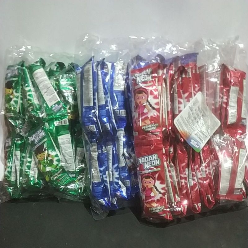 Jual PERMEN JAGOAN NEON 1 RENTENG BIRU ISI 10 LOLLIPOP permen sunduk ...