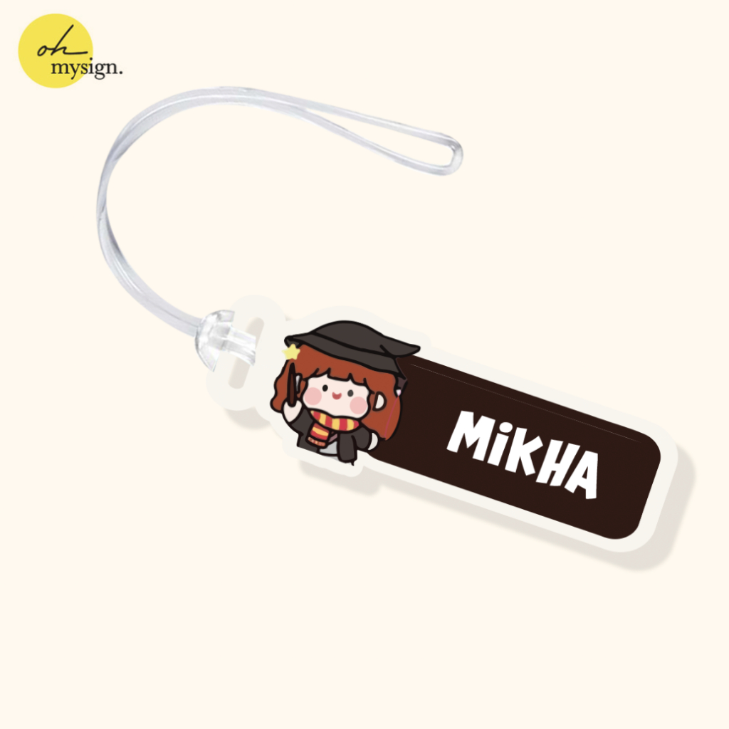 Product image Custom Tag Bag Akrilik Lucu Luggage Tag Acrylic Custom Nama Cute Tag Koper UV Print
