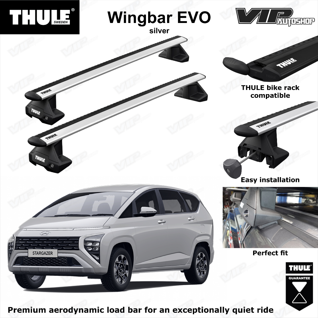Hyundai STARGAZER THULE crossbar wing bar roof rack original Sweden