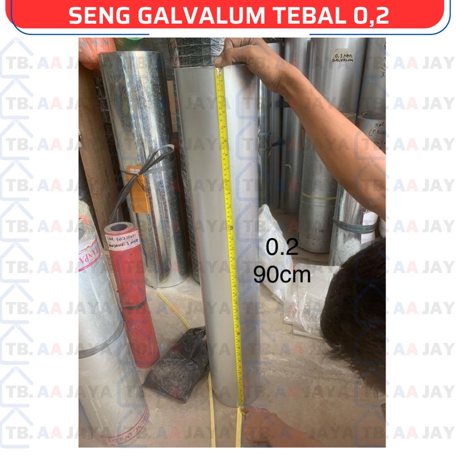 Jual Seng Plat Galvalum Tebal 0.2 Mm X 60cm 90cm 120 Cm Eceran Per ...