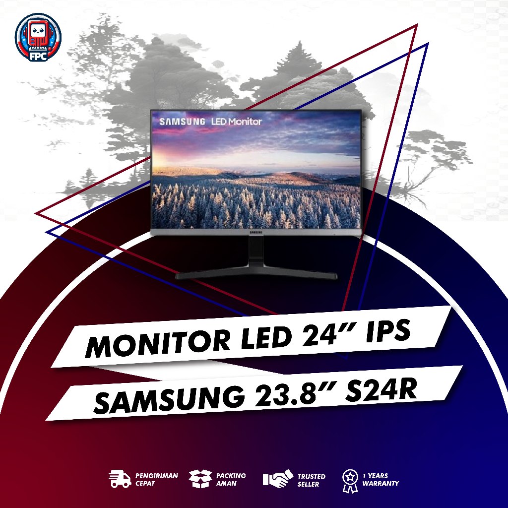 Jual Monitor 24in LED Samsung S24R350 24" IPS 75hz HDMI VGA FreeSync ...