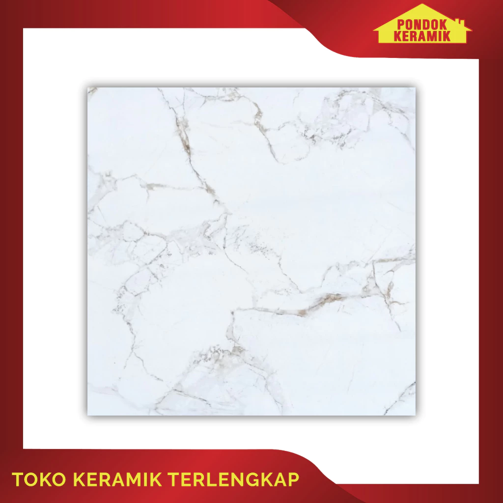 Keramik Lantai Signature 50x50 Presley Griss Motif Marble Marmer / Keramik Rectified