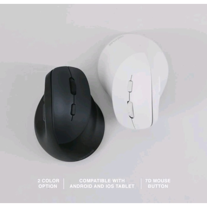 Jual Rexus Clif Vertical Mouse Wireless Dual Mode Connection Cliff ...