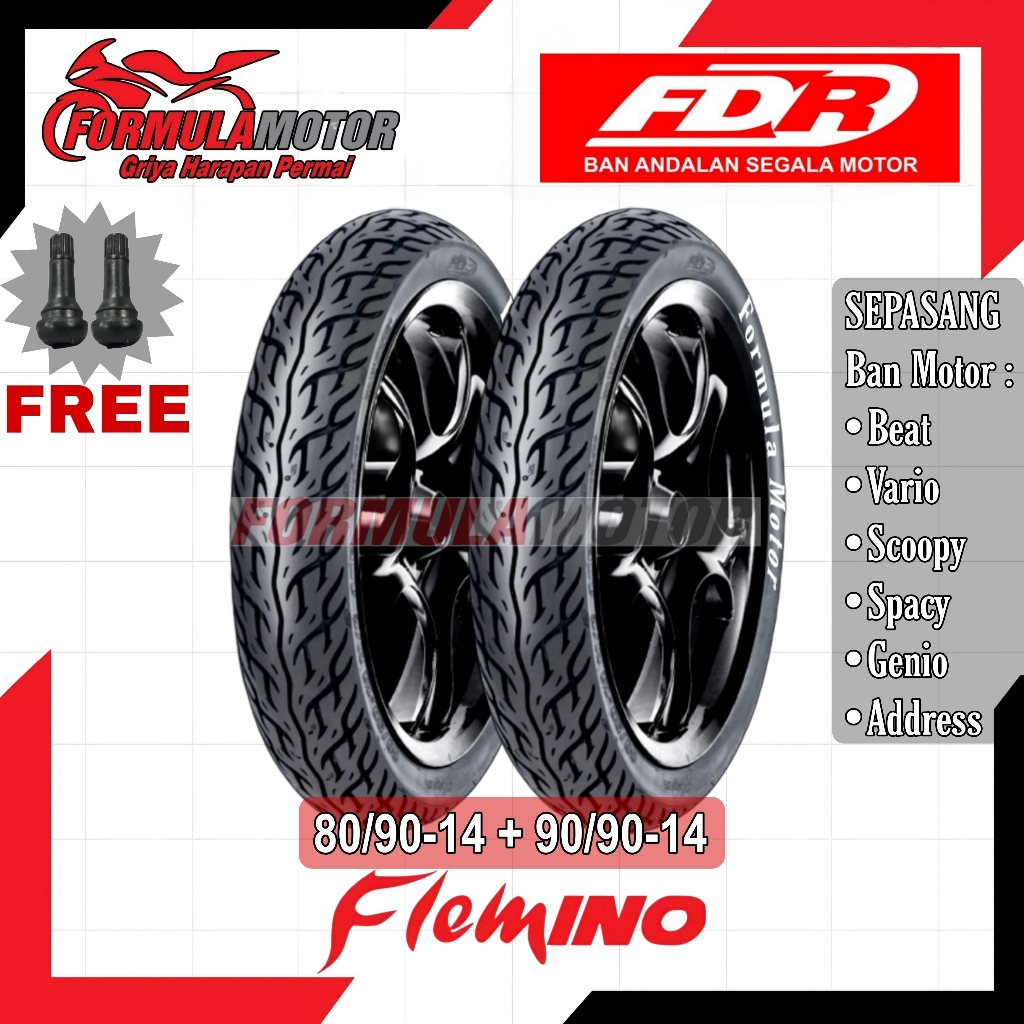 Jual Ban Fdr Flemino Ring Tubeless Sepasang Ban Motor Beat Vario