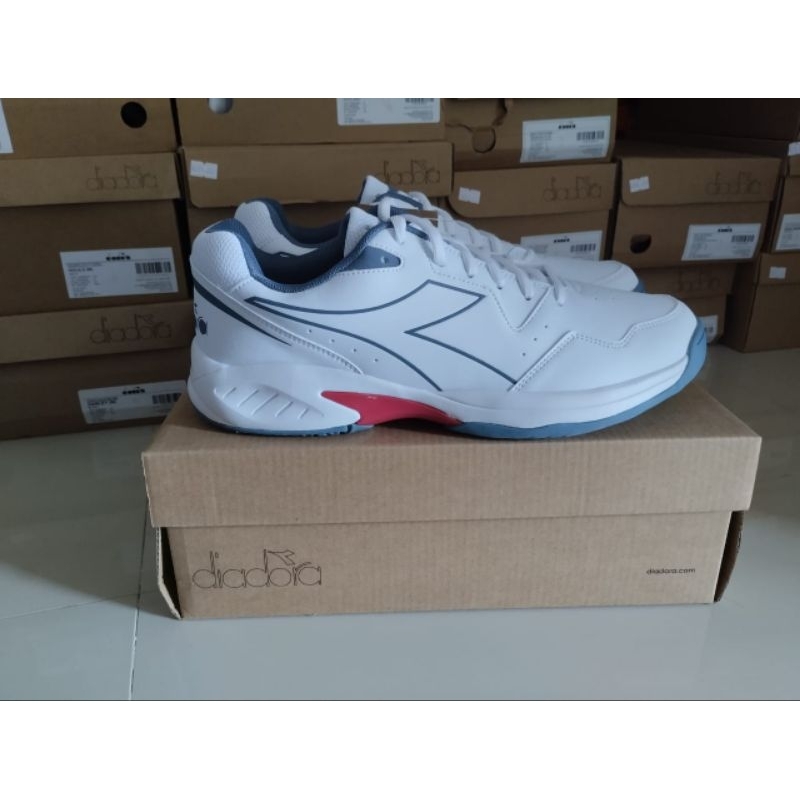 Diadora Herren Volee 6 Tennisschuh, White Oceanview Sauce, 36 EU