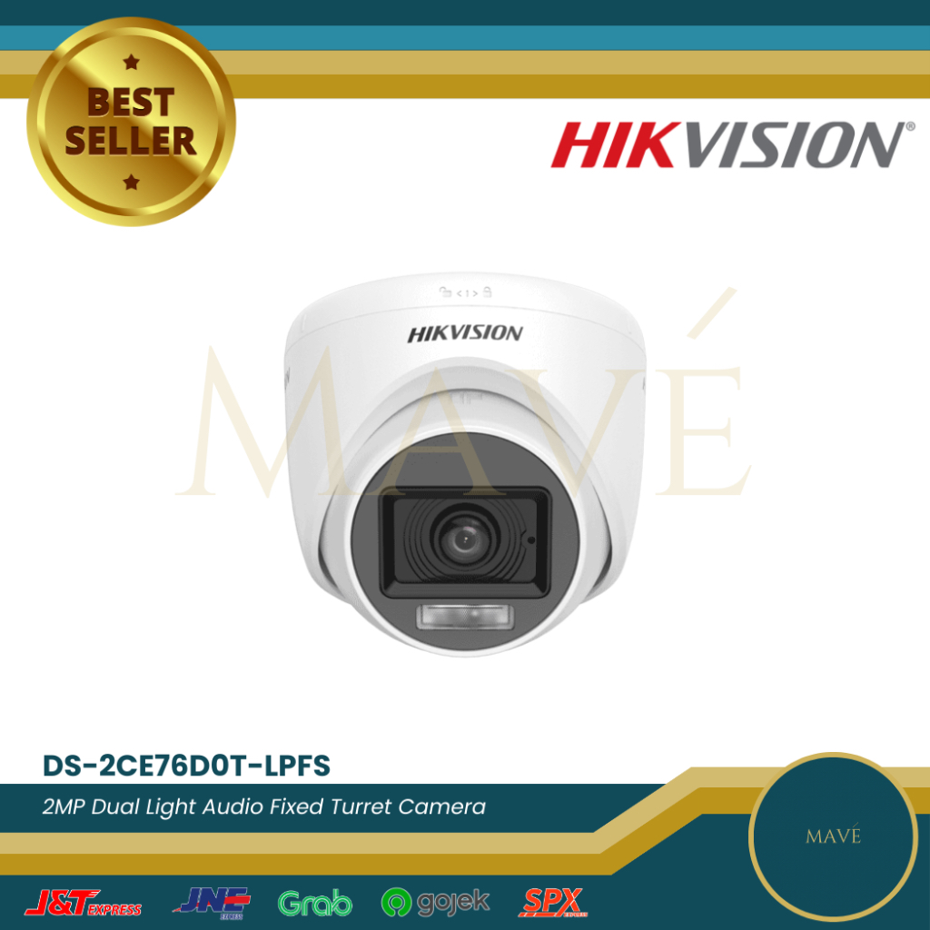 Jual DS-2CE76D0T-LPFS - HIKVISION TURBO HD CAMERA 2MP DUAL LIGHT AUDIO ...