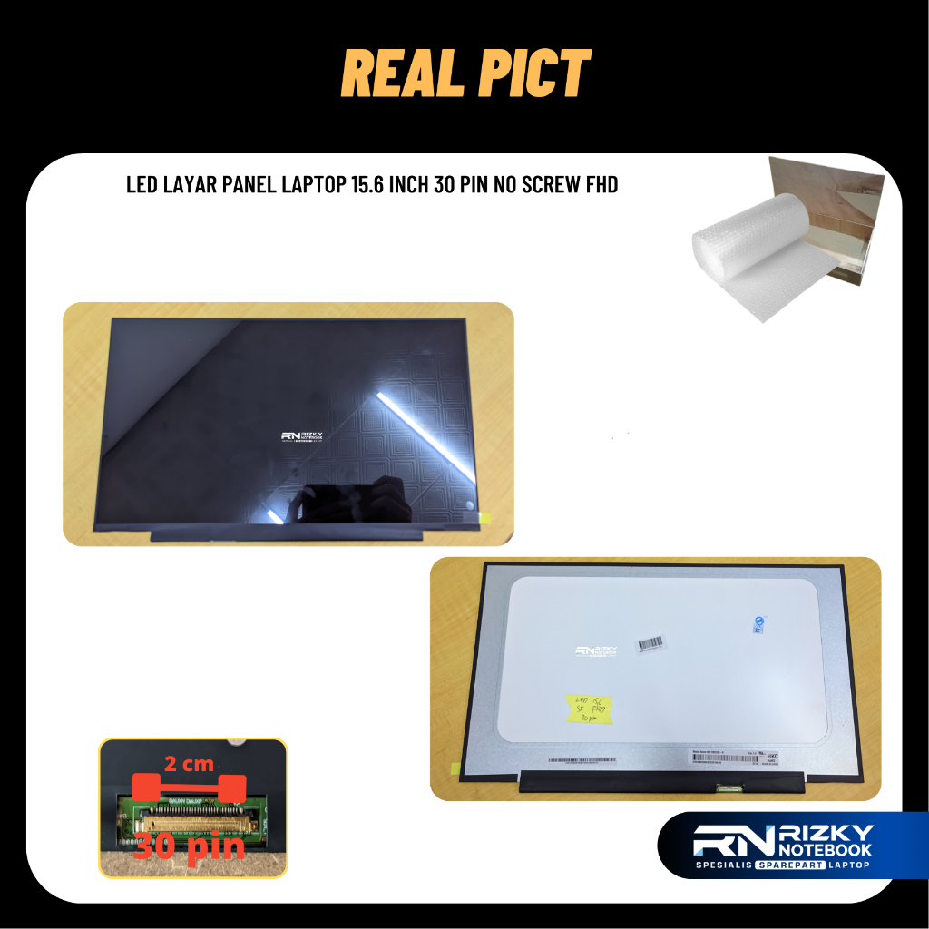 Jual LED LAYAR PANEL LAPTOP 15.6 INCH 30 PIN NO SCREW FHD Vivobook 15 ...