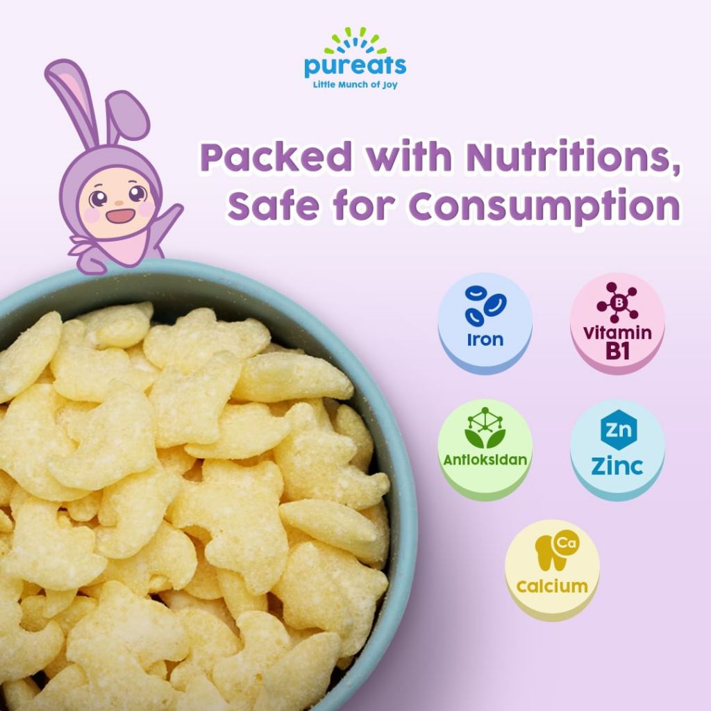 Jual Pureats Organic Puffs Snack Camilan Finger Food Anak Bayi MPASI 6 ...
