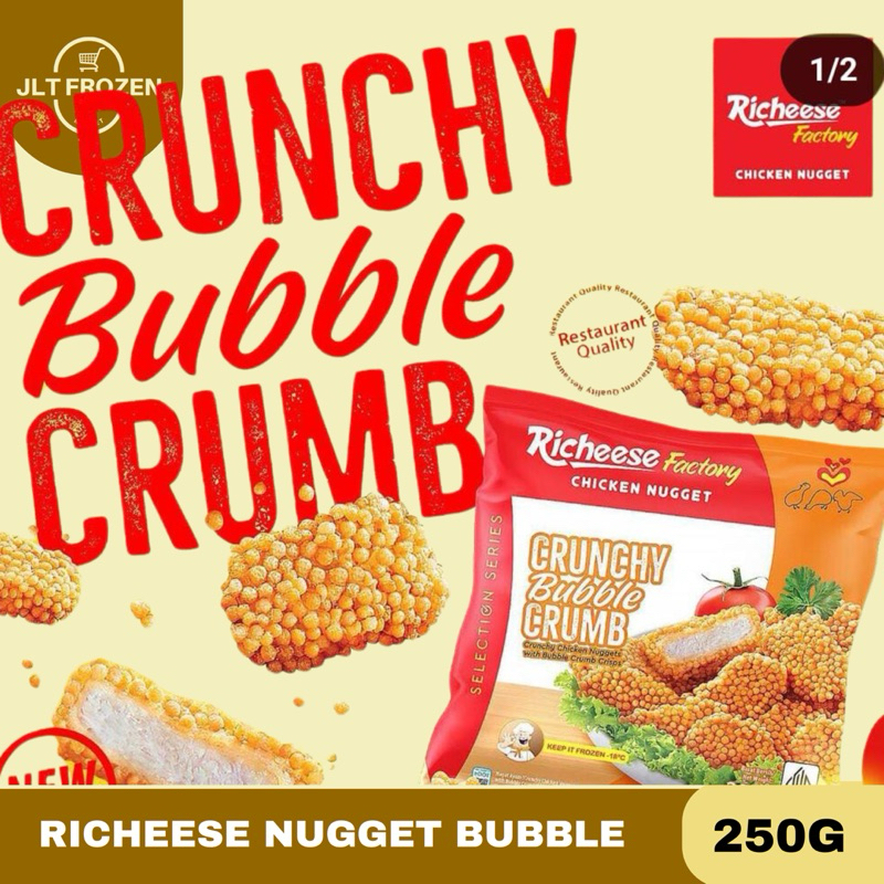 Jual Richeese Chicken Nugget Crunchy Bubble Crumb / Naget Ayam Richeese ...
