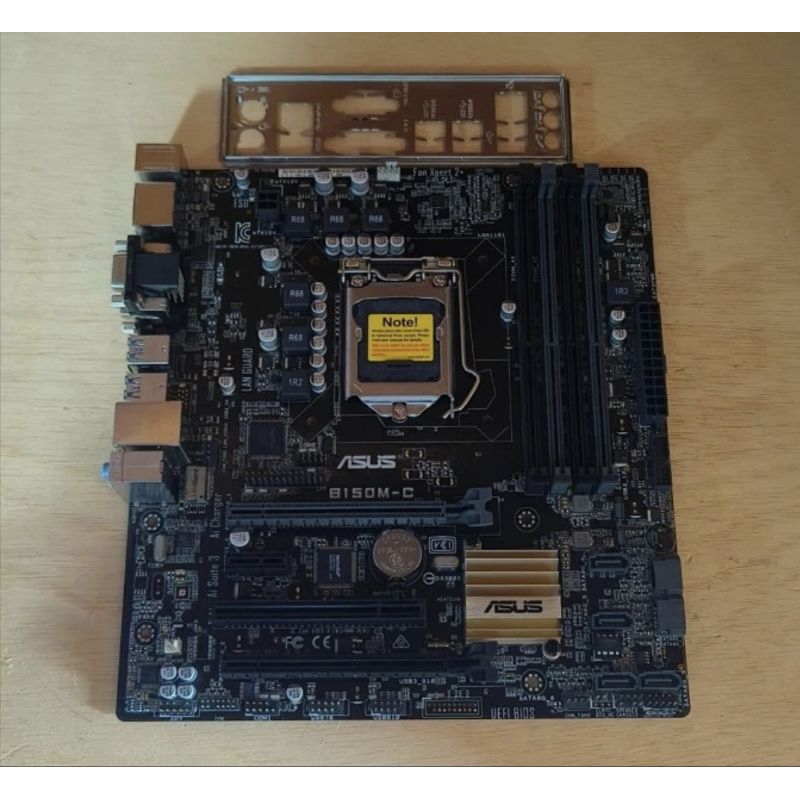 Scheda Madre ASUS B150M-C Per Intel LGA1151, 6a/7a Gen, DDR4, MATX Con I/O Shield – Testata E Funzionante