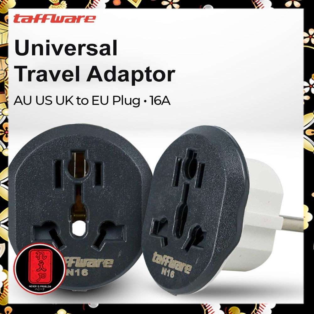 Jual Taffware Loop Universal Travel Adaptor Au Us Uk To Eu Plug A