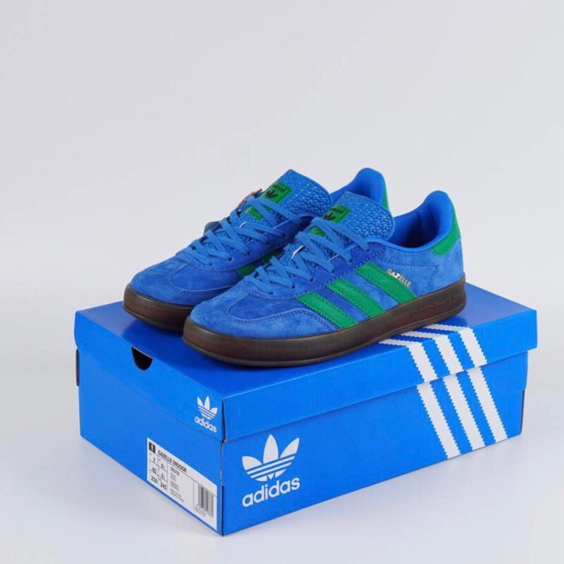 Jual Adidas Gazelle Indoor Bern Blue Green Import Bnib Shopee Indonesia 4700