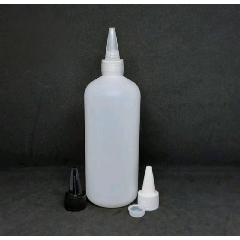 Jual BOTOL KERUCUT 500ML HDPE NATURAL TUTUP VARIAN | Shopee Indonesia
