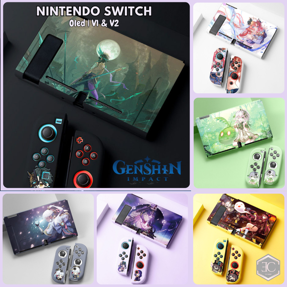 Jual Nintendo Switch V1 V2 Oled Protective Silicon Case Genshin ...