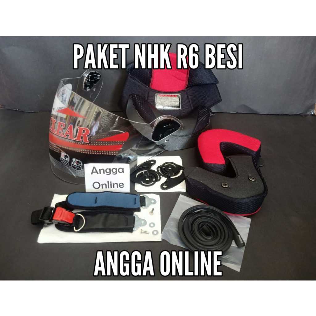 Jual Paket Nhk R Besi Busa Helm Nhk R Kancing Besi Kaca Helm Free