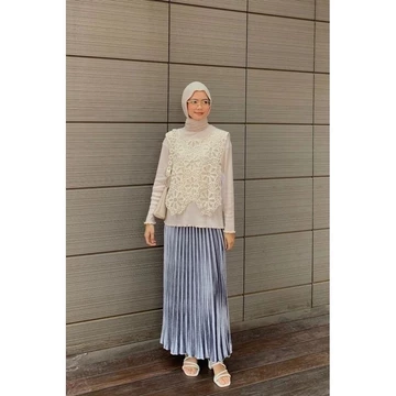 Rok Plisket Bludru Import Rok Bludru Wanita Muslim