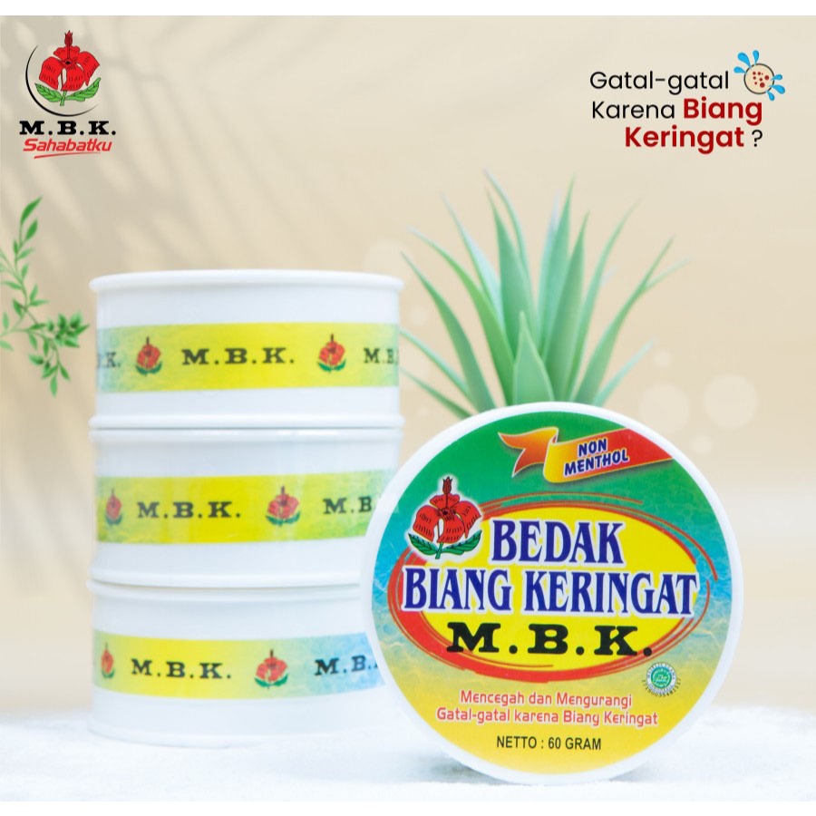 Jual MBK Bedak Biang Keringat Pot 60gr (Menthol/Non Menthol) | Shopee ...