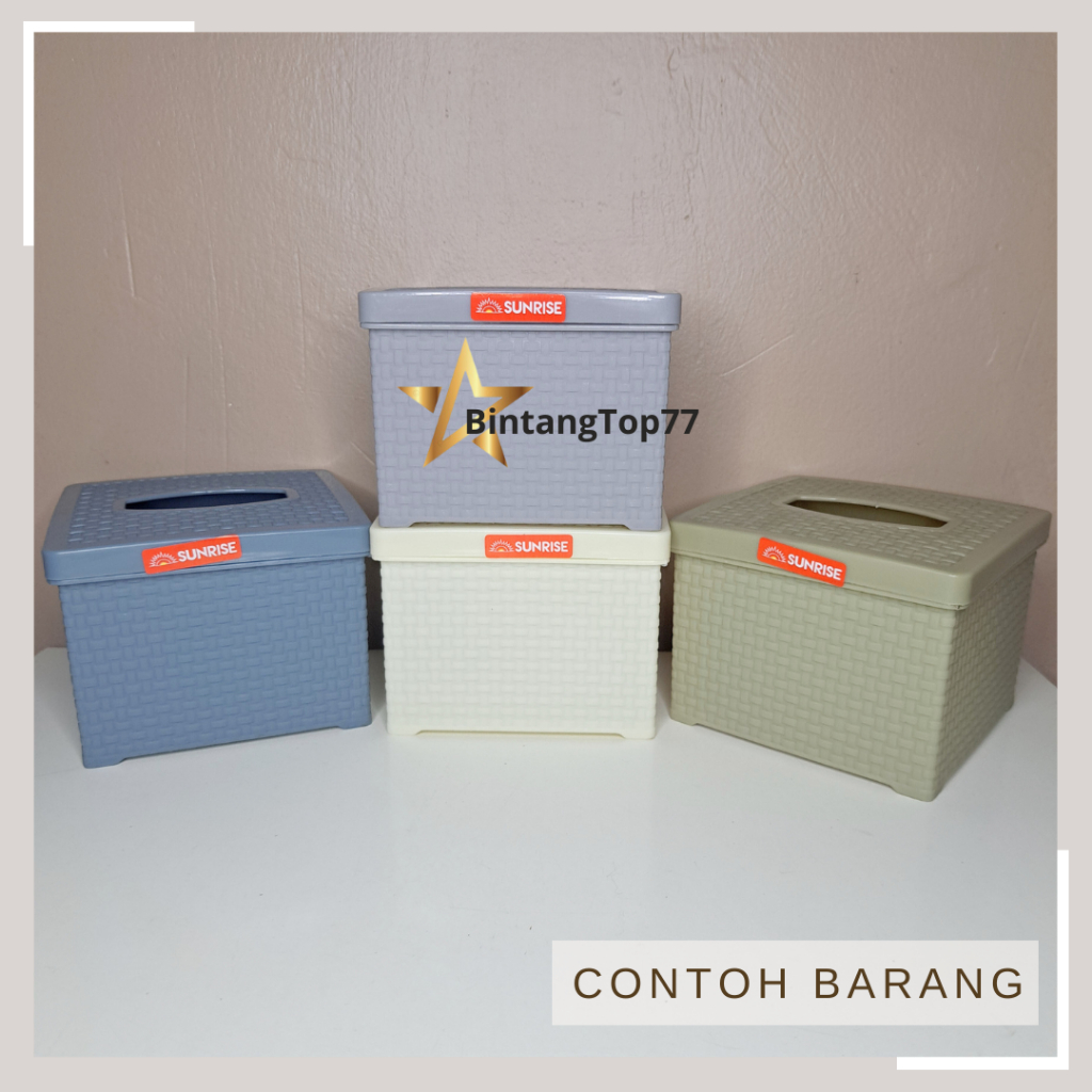 Jual Tempat Tissue Segi Mini Apollo Sunrise / Kotak Tisu Plastik ...
