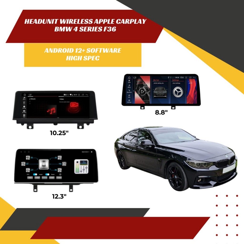 Jual HEADUNIT WIRELESS APPLE CARPLAY BMW 4 SERIES F36 2013-2020 ...