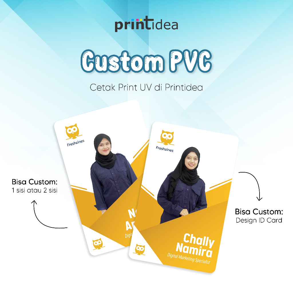 Jual Cetak Id Card Pvc Kartu Anggota Kartu Pelajar Custom Kartu Member