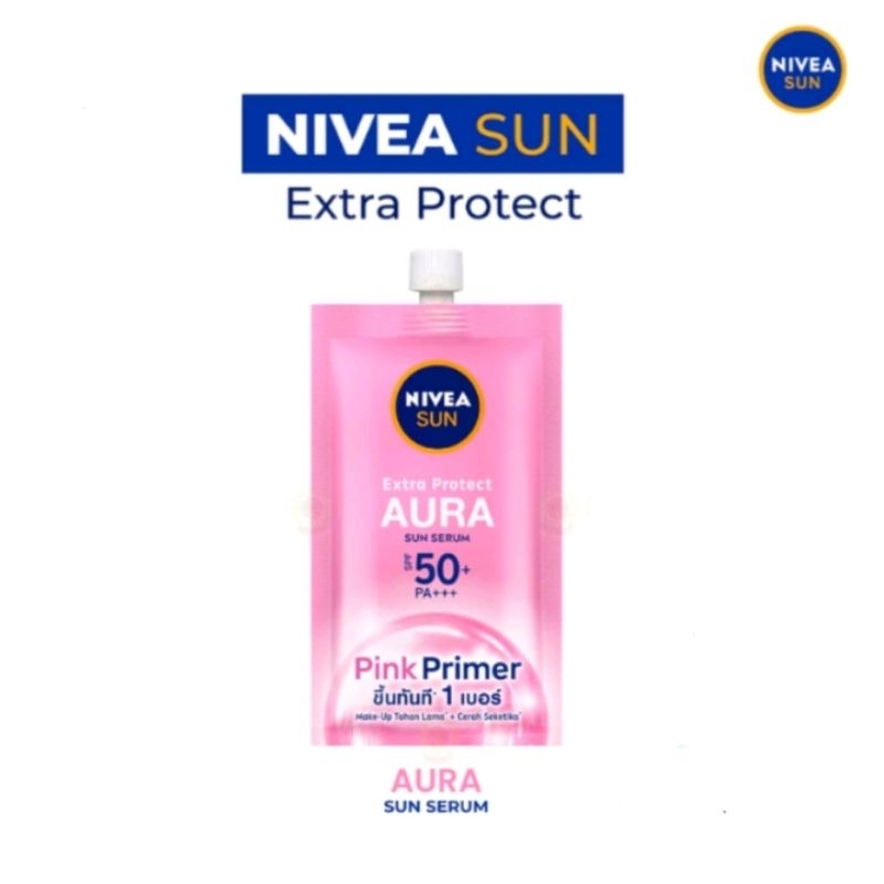 Jual Nivea Sun Face Serum Extra Protect Aura SPF50+ PA+++ 7ml ...