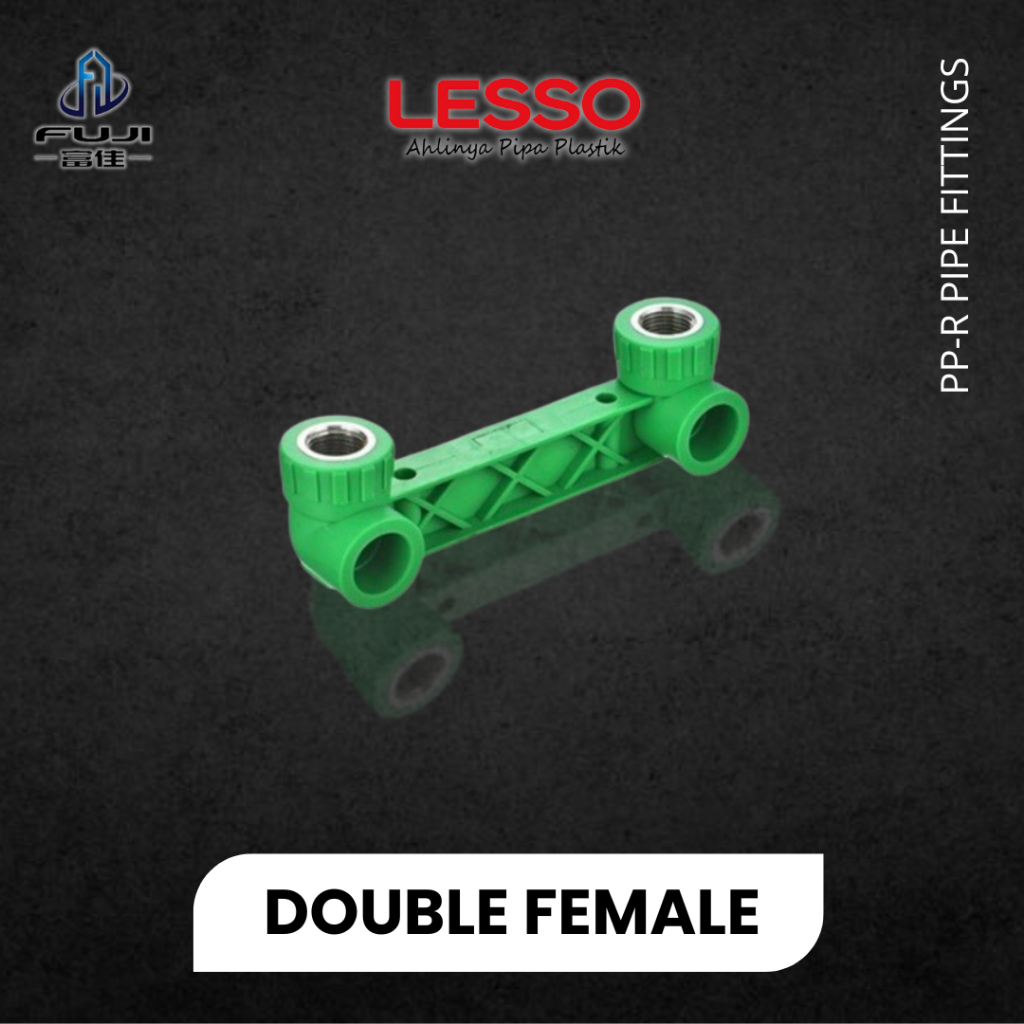 Jual Double Female Thread Elbow with Seat Lesso Pipa Air PPR | Shopee ...