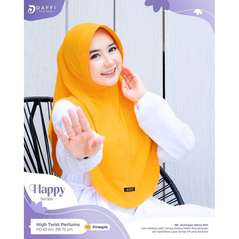 Jual HAPPY BERGO DAFFI HIJAB Polos Hijab Daily Pad Antem Kerudung ...