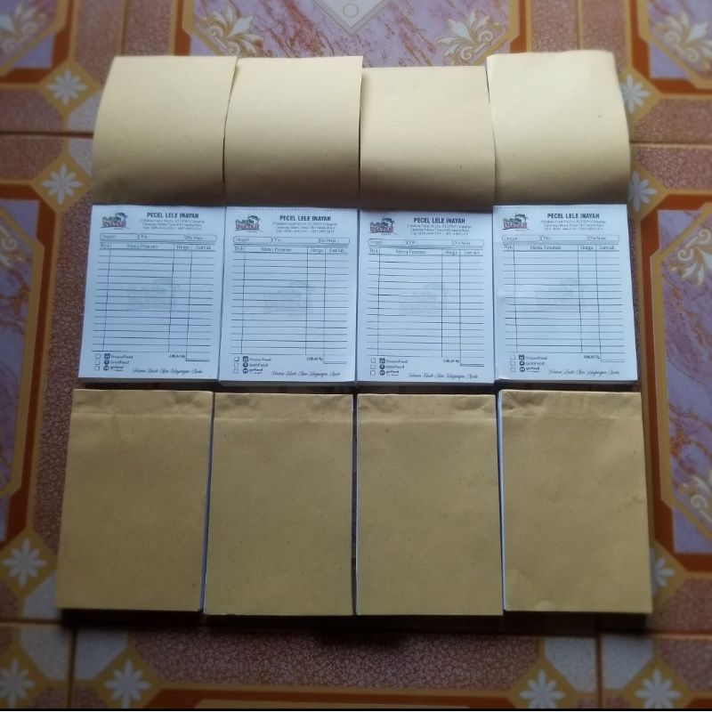 Jual [Terlaris] Nota Custom ukuran 1/4 Folio & Ukuran A5 (1/2 A4 ...