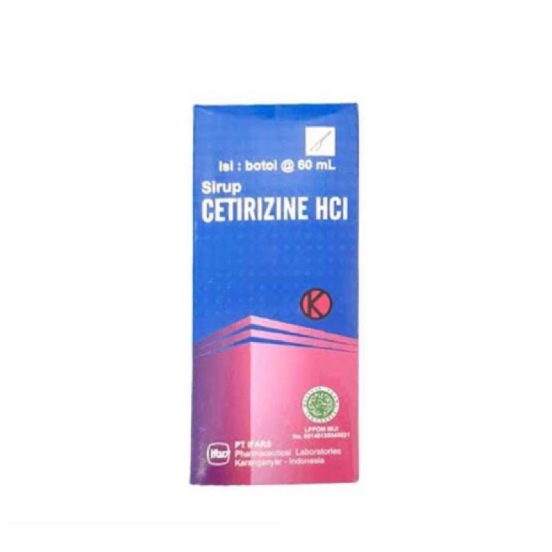 Jual Cetirizine Syrup 60 Ml (GenIfars) Shopee Indonesia