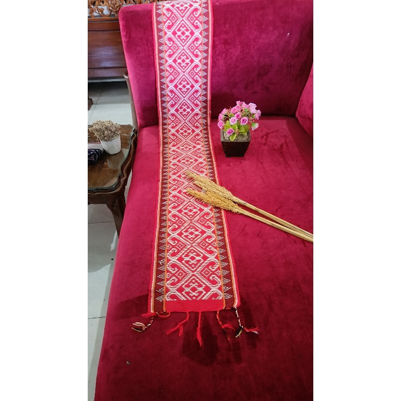 Jual kain sidan kain pua kumbu kain selendang kain tenun dayak | Shopee ...