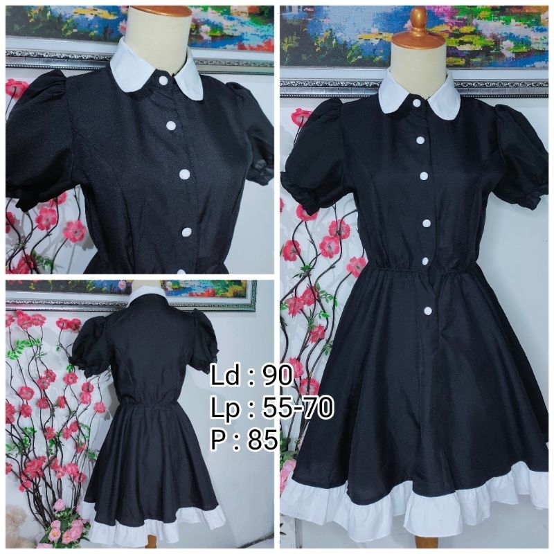 Hollow Cheongsam Maid Outfit