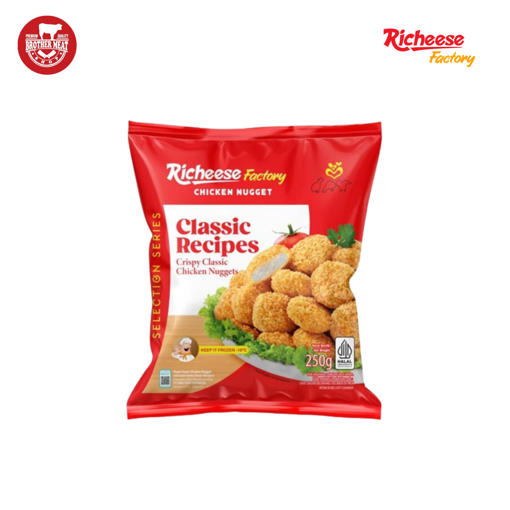 Jual Richeese Factory Chicken Nugget Classic Recipes 250gr ...