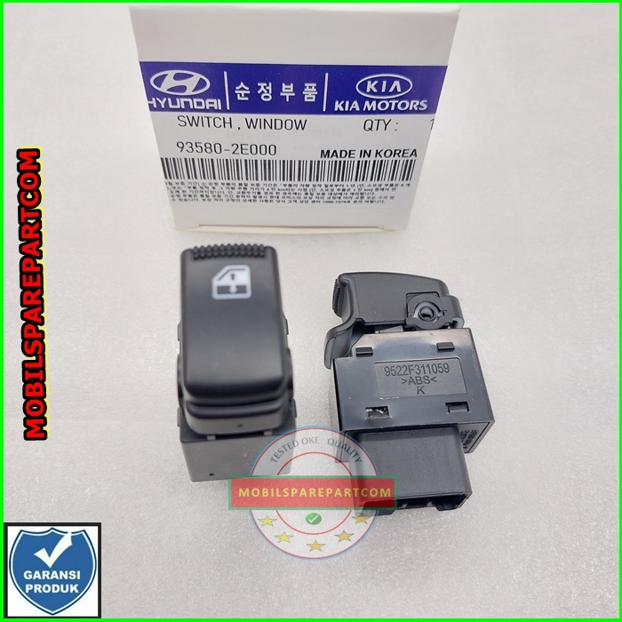 thumbnail image 2 of Electric Window Switch For Hyundai Getz 2003-2010, Matrix 2006-2011, Tucson 04-10 – Direct Replacement 2 of 5