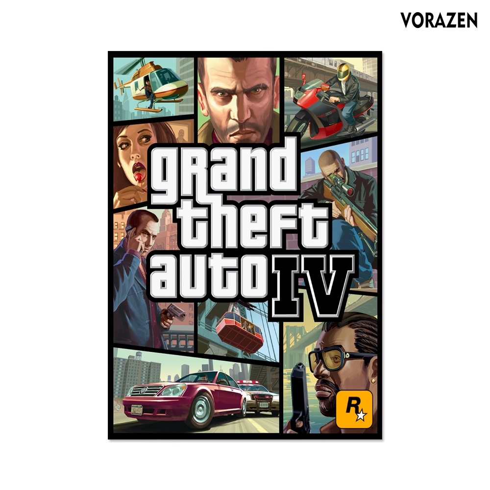 Jual POSTER GTA IV / GTA 4 | POSTER GAME A2 A3 A4 | Shopee Indonesia