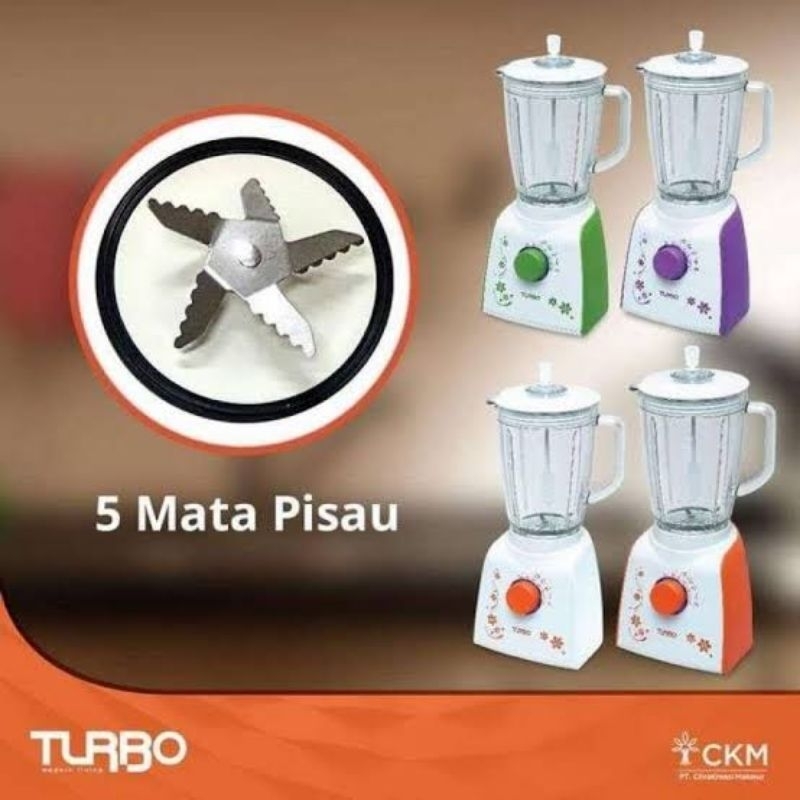 Jual Blender Turbo Gelas Plastik EHM-8099/ Garansi Resmi TURBO 3 Tahun