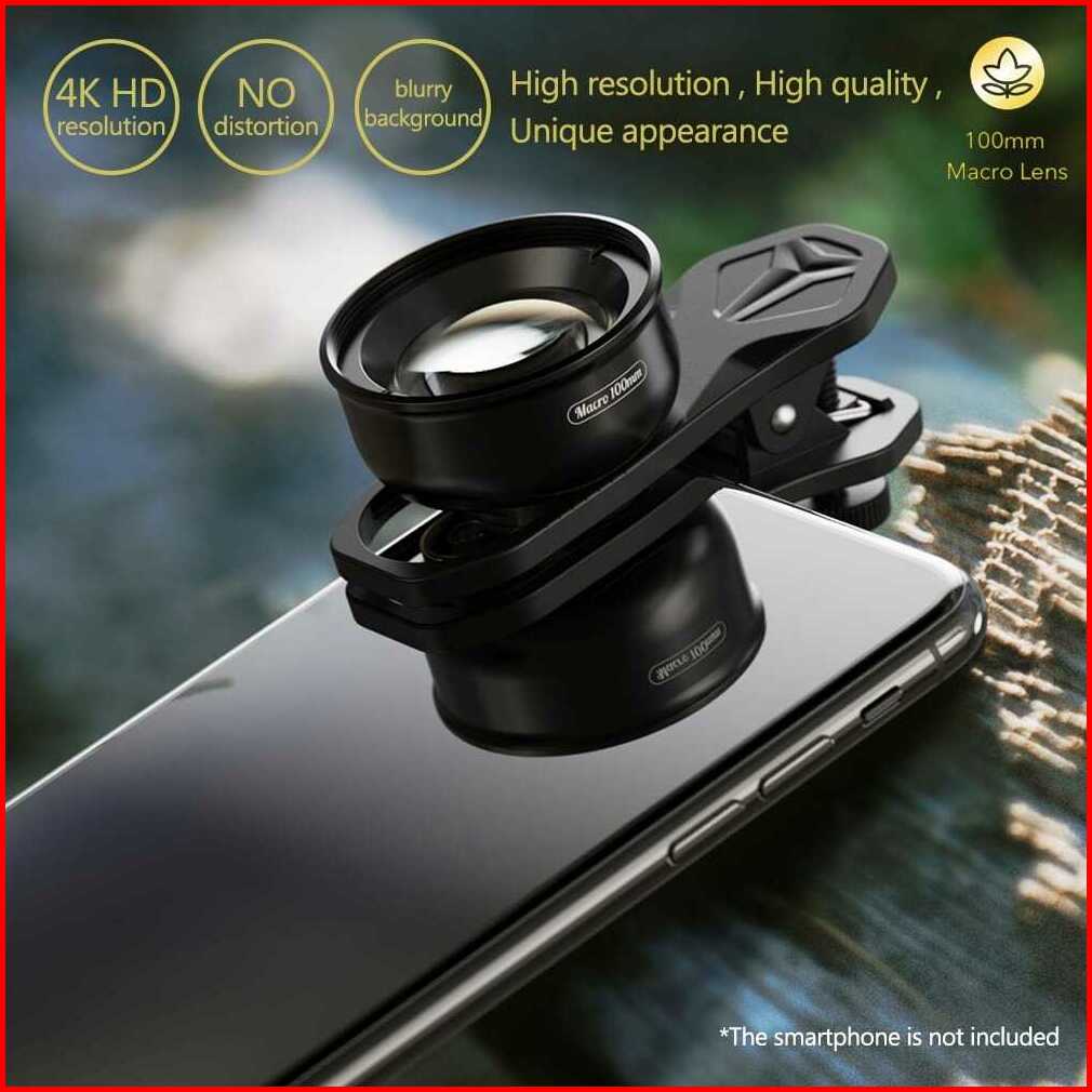 Jual APEXEL Lensa Kamera Smartphone Macro Lens Universal HD 100mm - APL ...