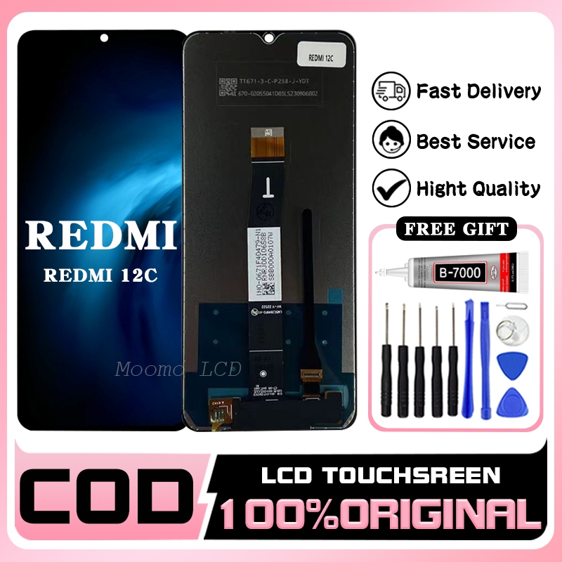 Jual 【ORIGINAL】LCD XIAOMI REDMI 12C LCD TOUCHSCREEN FULLSET Original ...