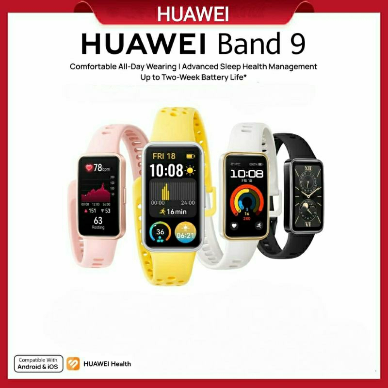 Jual HUAWEI BAND 7 BAND 8 BAND 9 Smartband Comfortable All Day Sleep ...