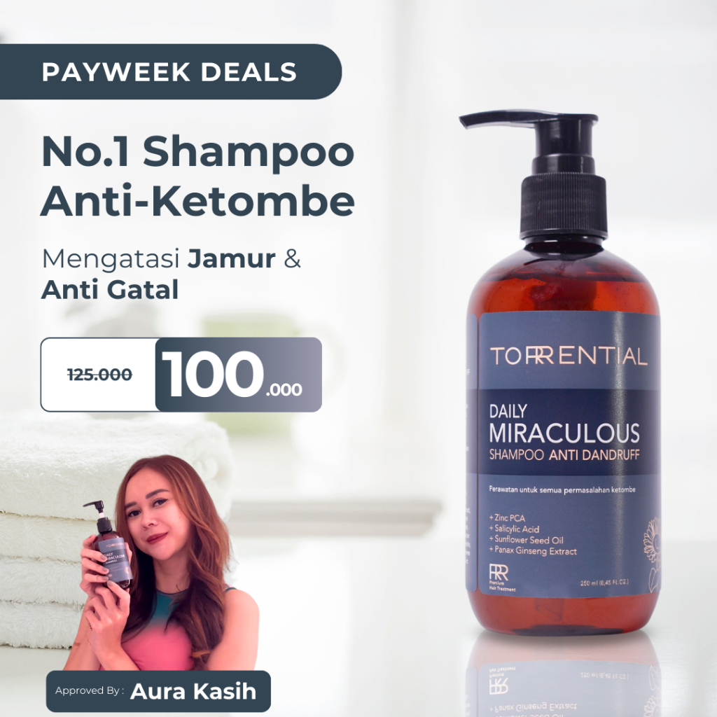 Jual TORRENTIAL Shampoo Anti Ketombe Bergaransi - Daily Miraculous