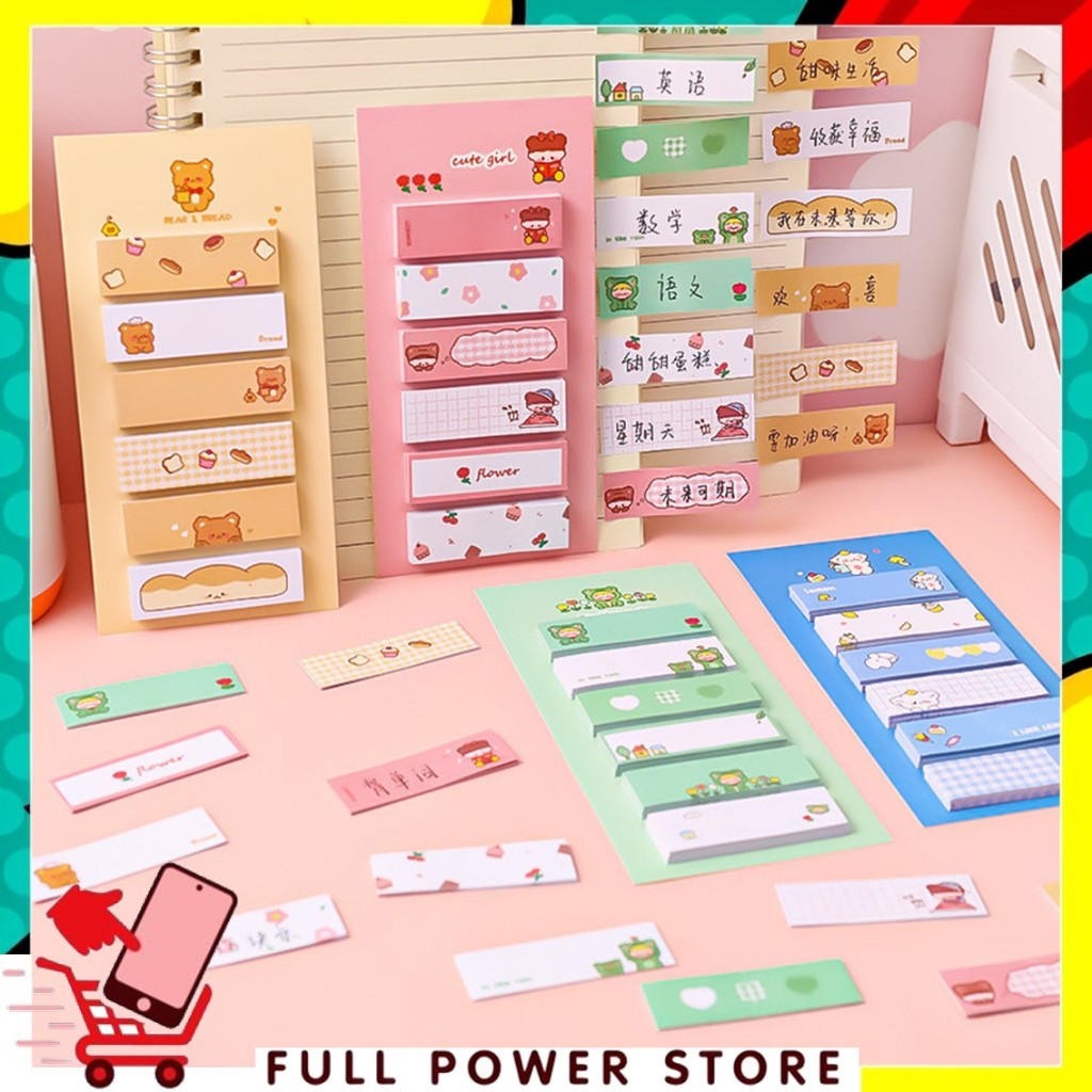 Jual FPS Sticky Notes Lucu 6IN1 Tempelan Kertas Catatan 120 Lembar ...