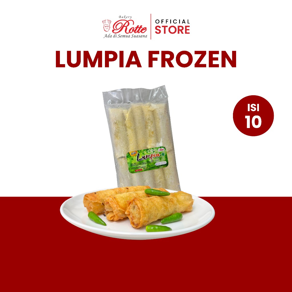 Jual Lumpia Frozen Rasa Ayam Rotte Bakery Pekanbaru Isi 10 Pcs | Shopee ...