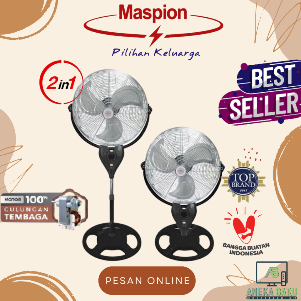 Jual Ready Cod Maspion Industrial Stand Desk Fan In Pw S S Pw S Inch