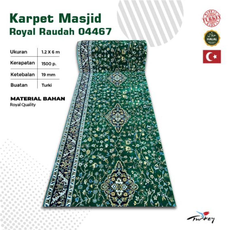 Jual karpet masjid ROYAL RAUDAH | Shopee Indonesia