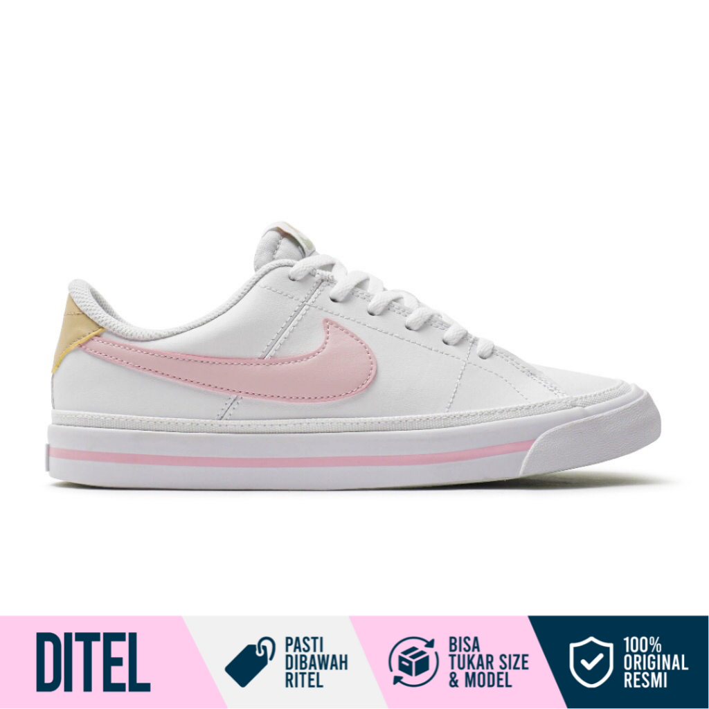 Jual Nike Court Legacy GS White Pink Foam DA5380-115 | Shopee Indonesia