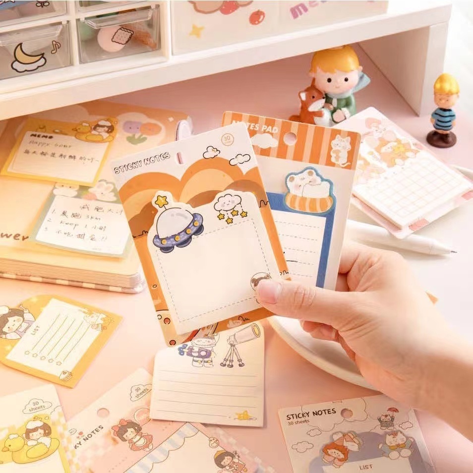 Jual Sticky note mini motif kartun Kertas memo karakter lucu untuk ...
