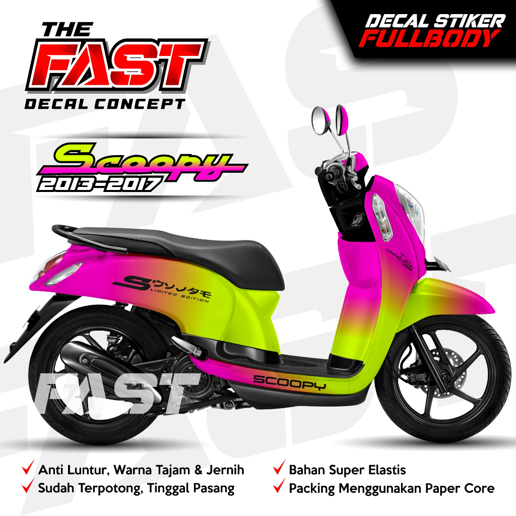 Jual DECAL SCOOPY NEW 2013-2017 FULL BODY ANTI LUNTUR BISA COD Decal ...
