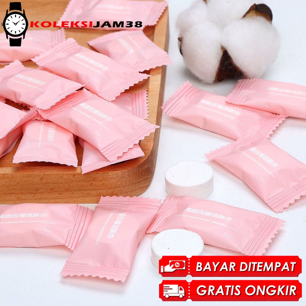 Jual BISA COD ! Tissue Bulat Mini Travel Sekali Pakai / Masker Wajah ...